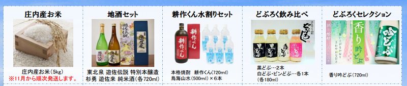 遊佐町 泊まって特産品が貰える観光キャンペーン