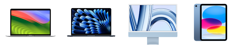 新学期を始めようキャンペーン対象商品「MacBook、ipad」