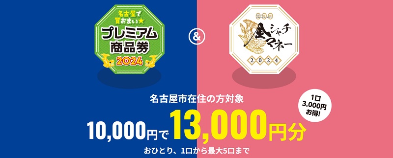 2024年の名古屋で買おまい商品券の概要・詳細